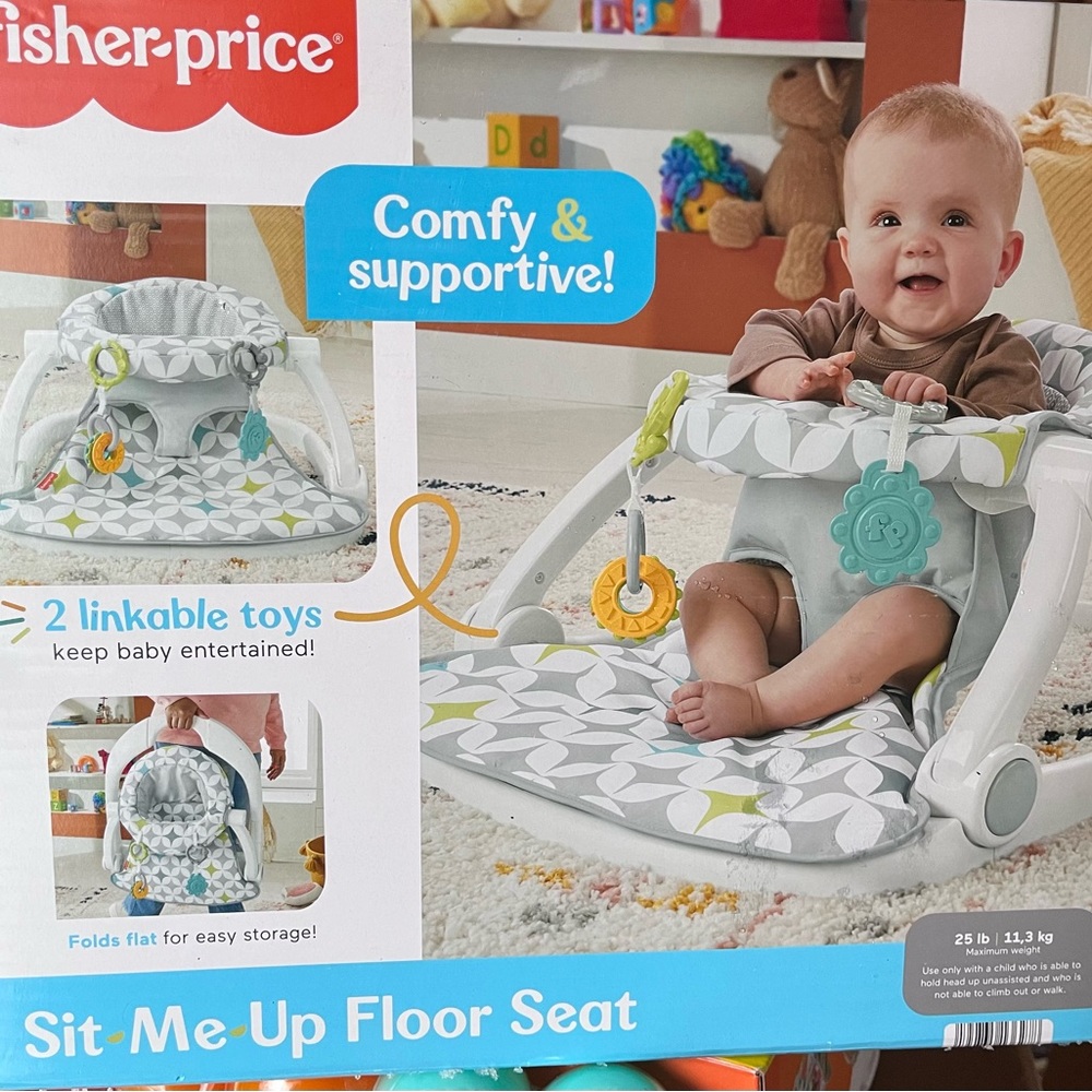 Fisher-Price Sit-Me-Up Floor Seat With Removable Toys